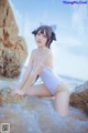 Coser @ 抖 娘 - 利 世: 獒 犬 海边 泳装 (41 photos) P10 No.93f02c Image No. 15