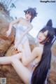 Coser @ 抖 娘 - 利 世: 獒 犬 海边 泳装 (41 photos) P4 No.31f9ed Image No. 27