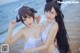 Coser @ 抖 娘 - 利 世: 獒 犬 海边 泳装 (41 photos) P15 No.ef27f8 Image No. 1