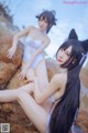 Coser @ 抖 娘 - 利 世: 獒 犬 海边 泳装 (41 photos) P11 No.5f15a2 Image No. 13